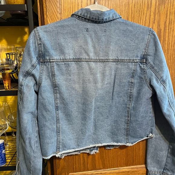 Refuge Denim Jacket with Patches size Medium - Picture 3 of 14